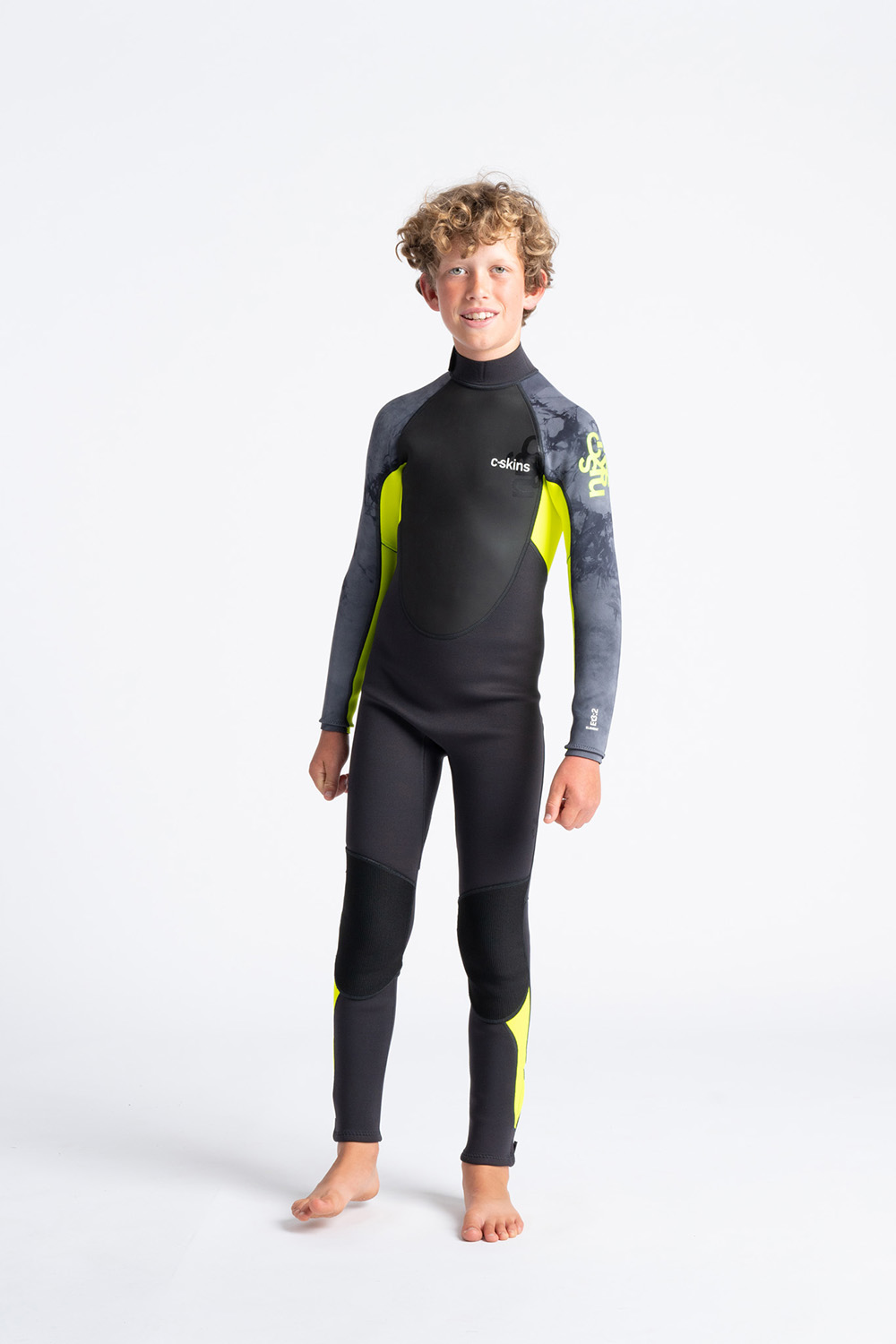 Kids element 32 stmr yell tie dye-front